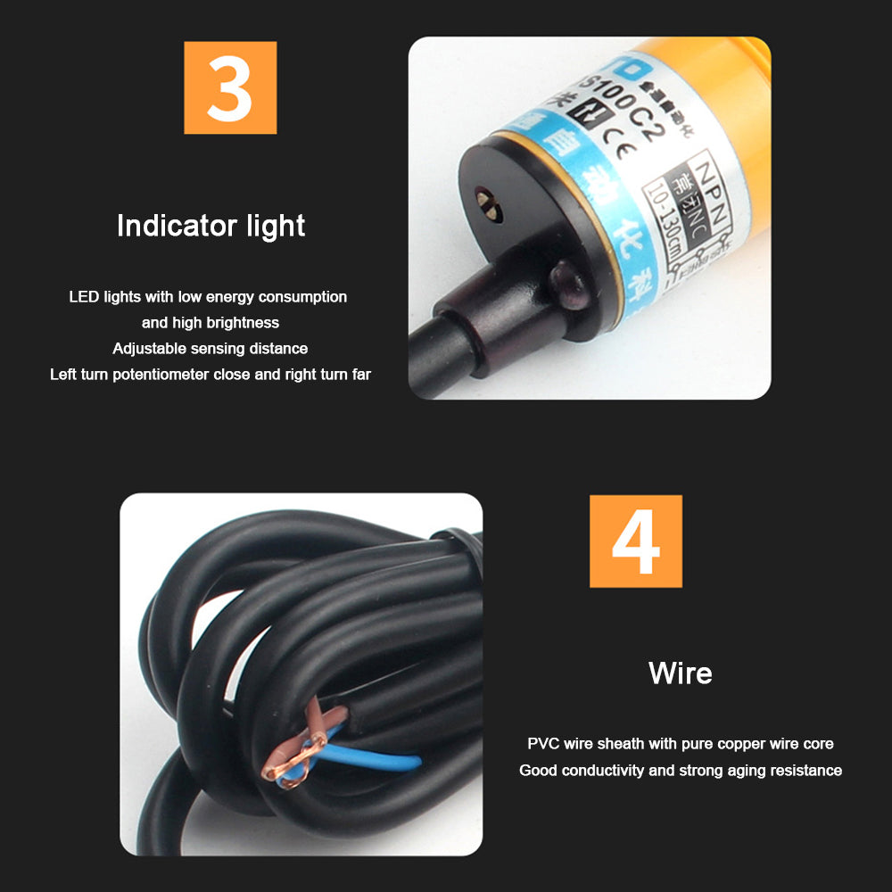 Diffuse reflection Infrared induction photoelectric switch