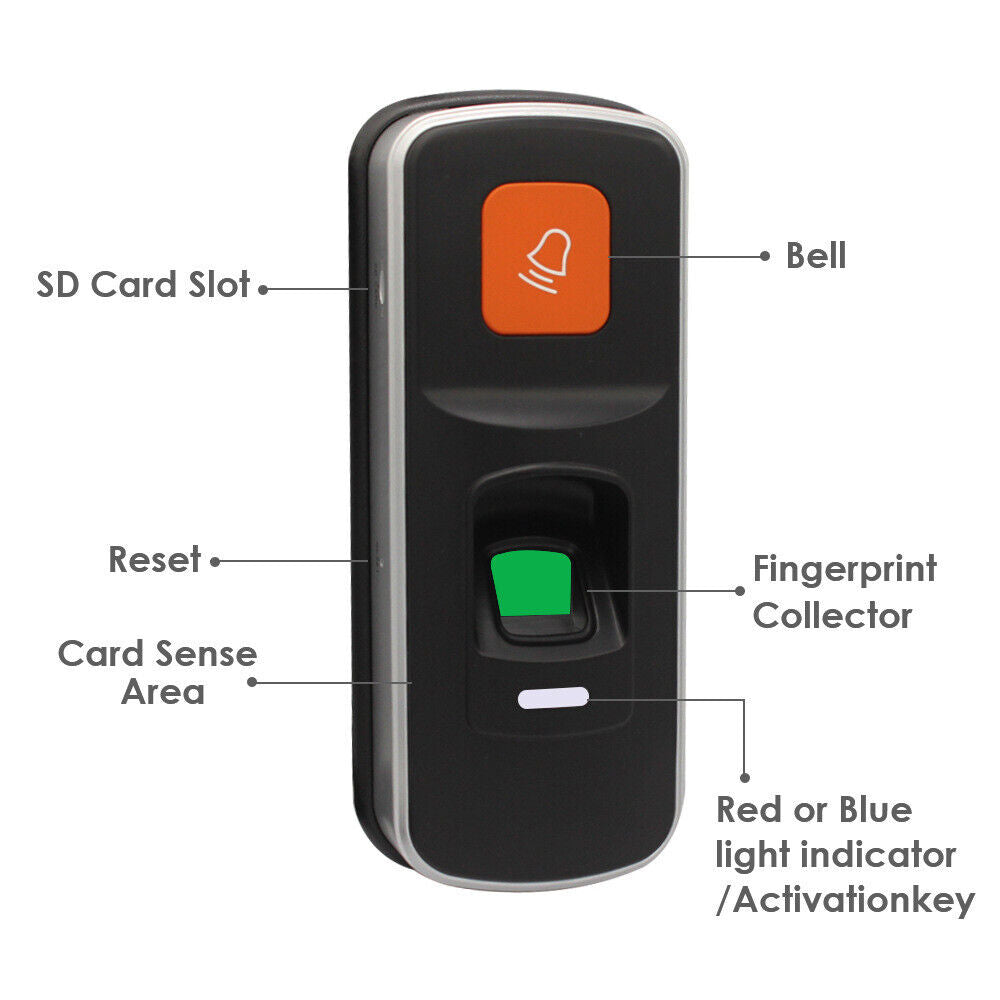 Fingerprint , RFID, ID, Access Attendance Control System Security,DC12V