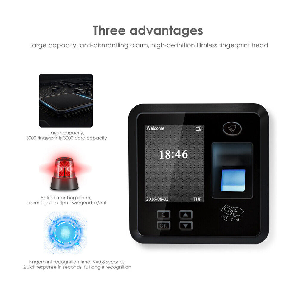 LCD,fingerprint, rfid access control