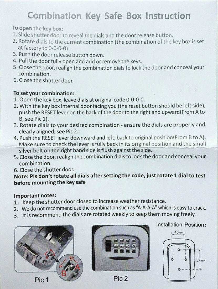 Key Storage Box