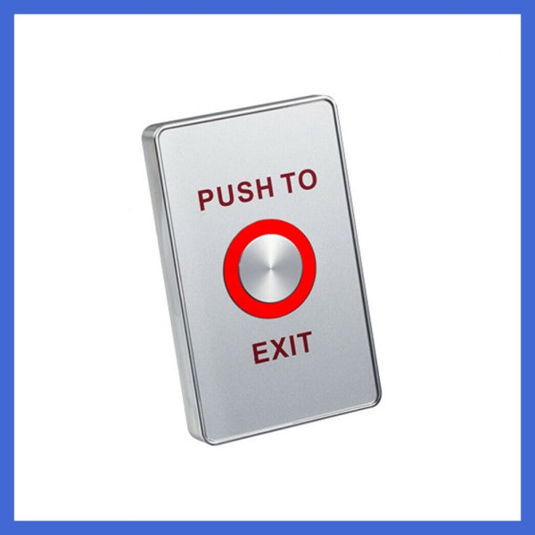 IP65 Piezoelectric Push Release Out Unlock Exit Button Switch Sensor W/LED Light