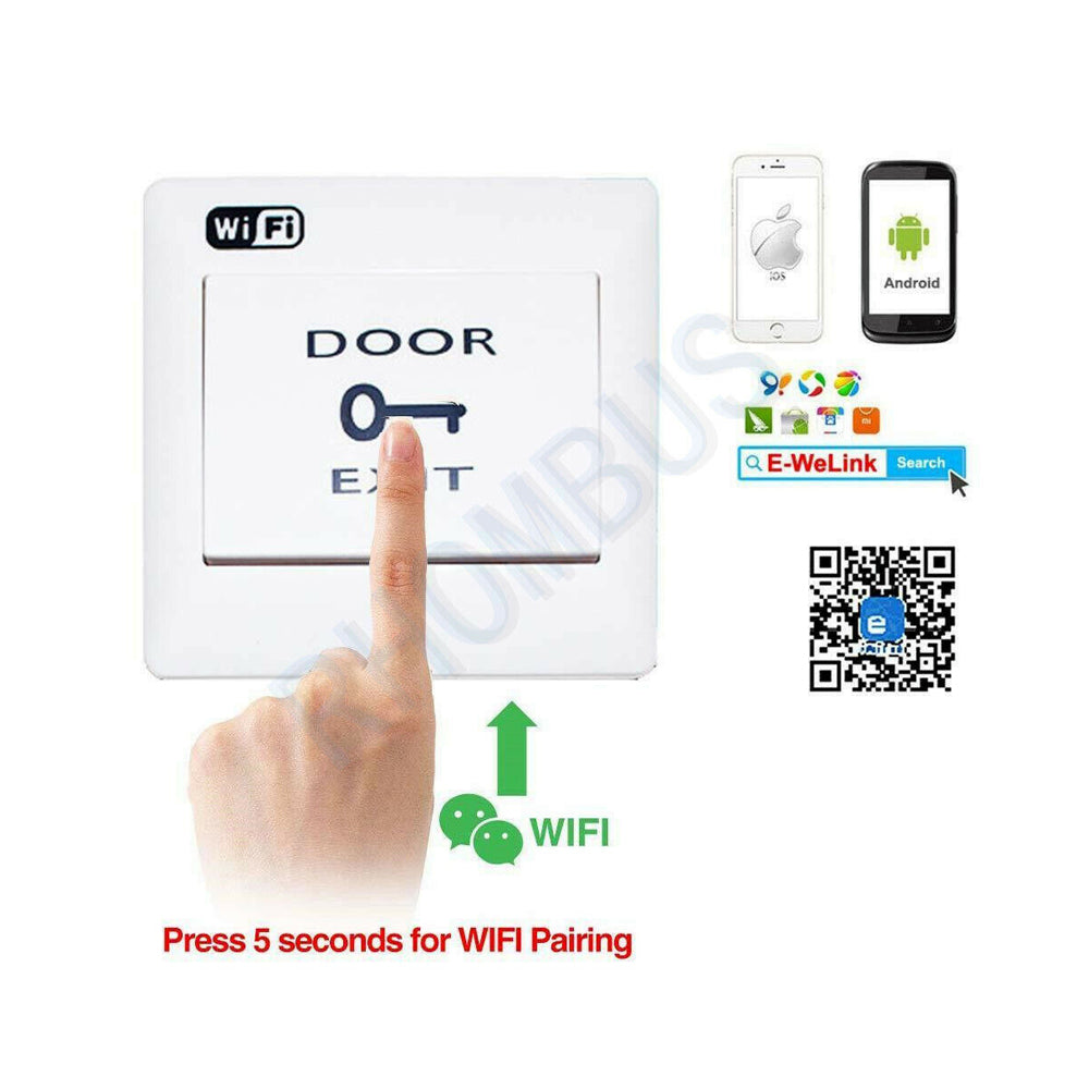 Access Control ,WiFi Module, Exit Button, Door Release Switch with Mobile App