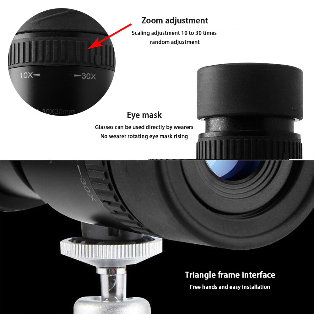 10-30 * 30 Zoom, Night Vision, Mobile Phone Photography, High-definition, Telescope