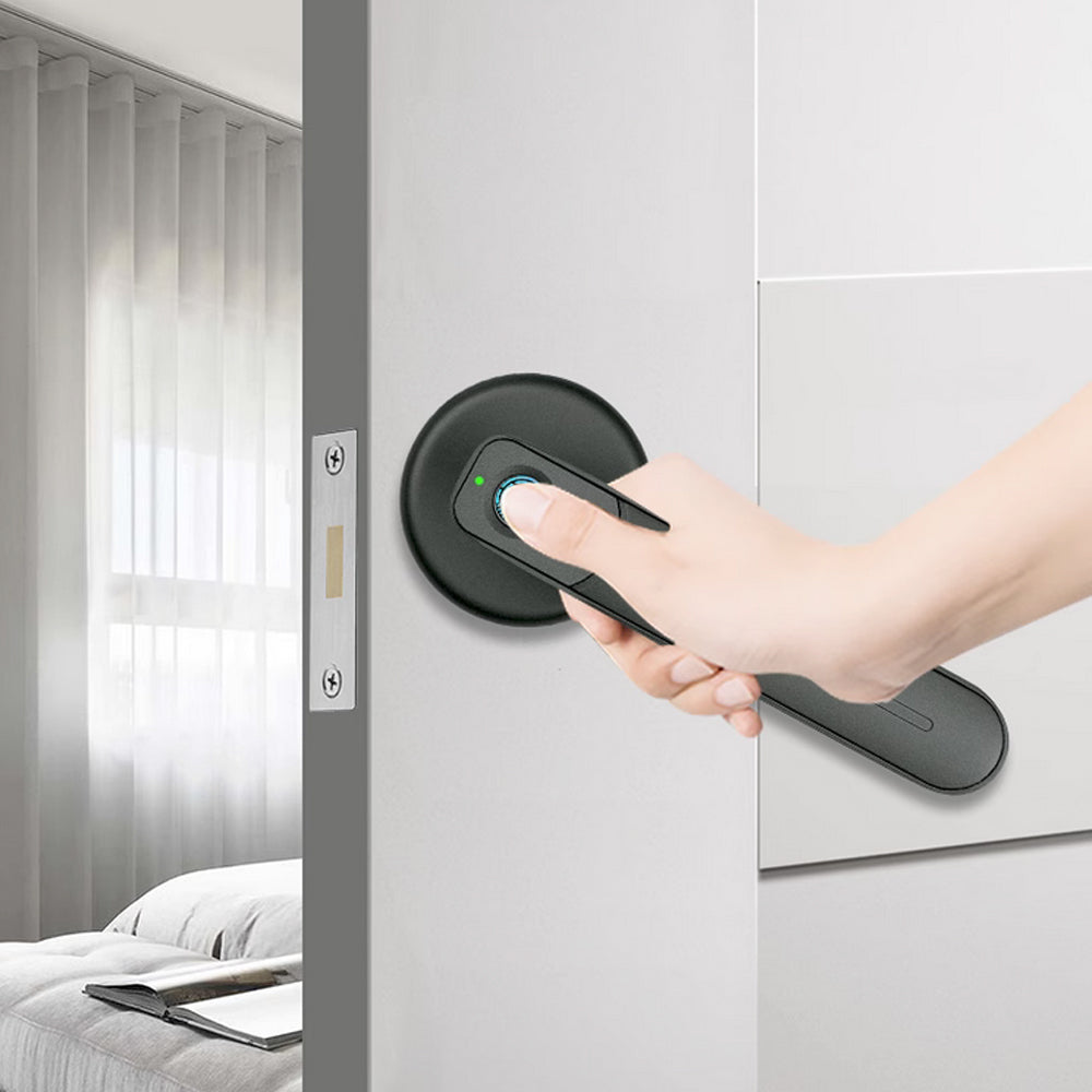 Single Latch Fingerprint Lock /Wooden Door Ball Lock Replaces Smart Lock