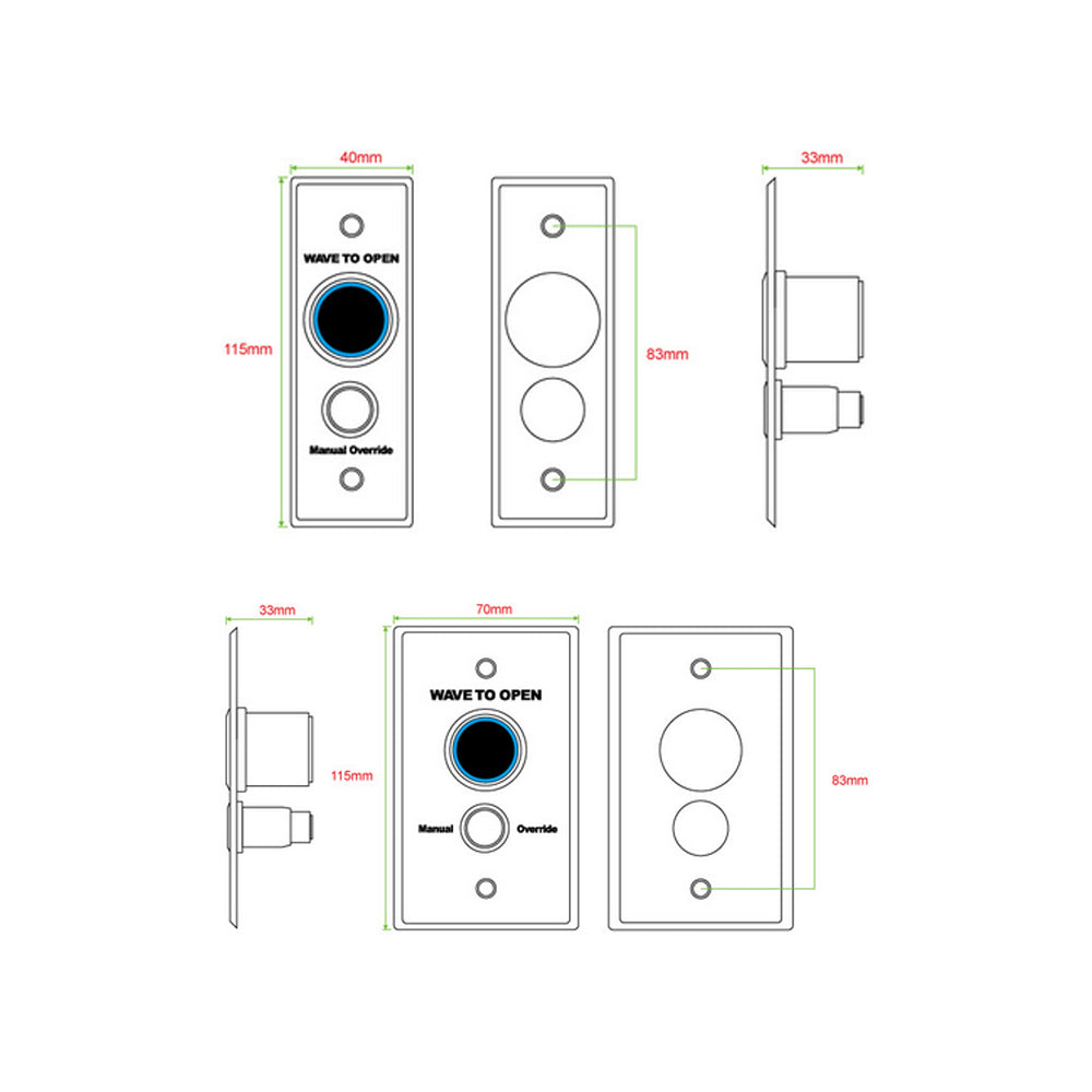 Exit Switch Button