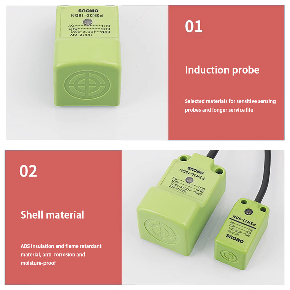 Inductive Proximity Switch,Square Metal Sensor
