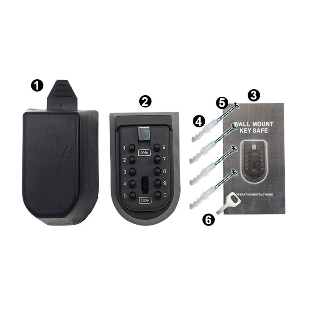 Wall Mounted Waterproof Metal Password Box,Storage Box,Password Key Box,key safe box