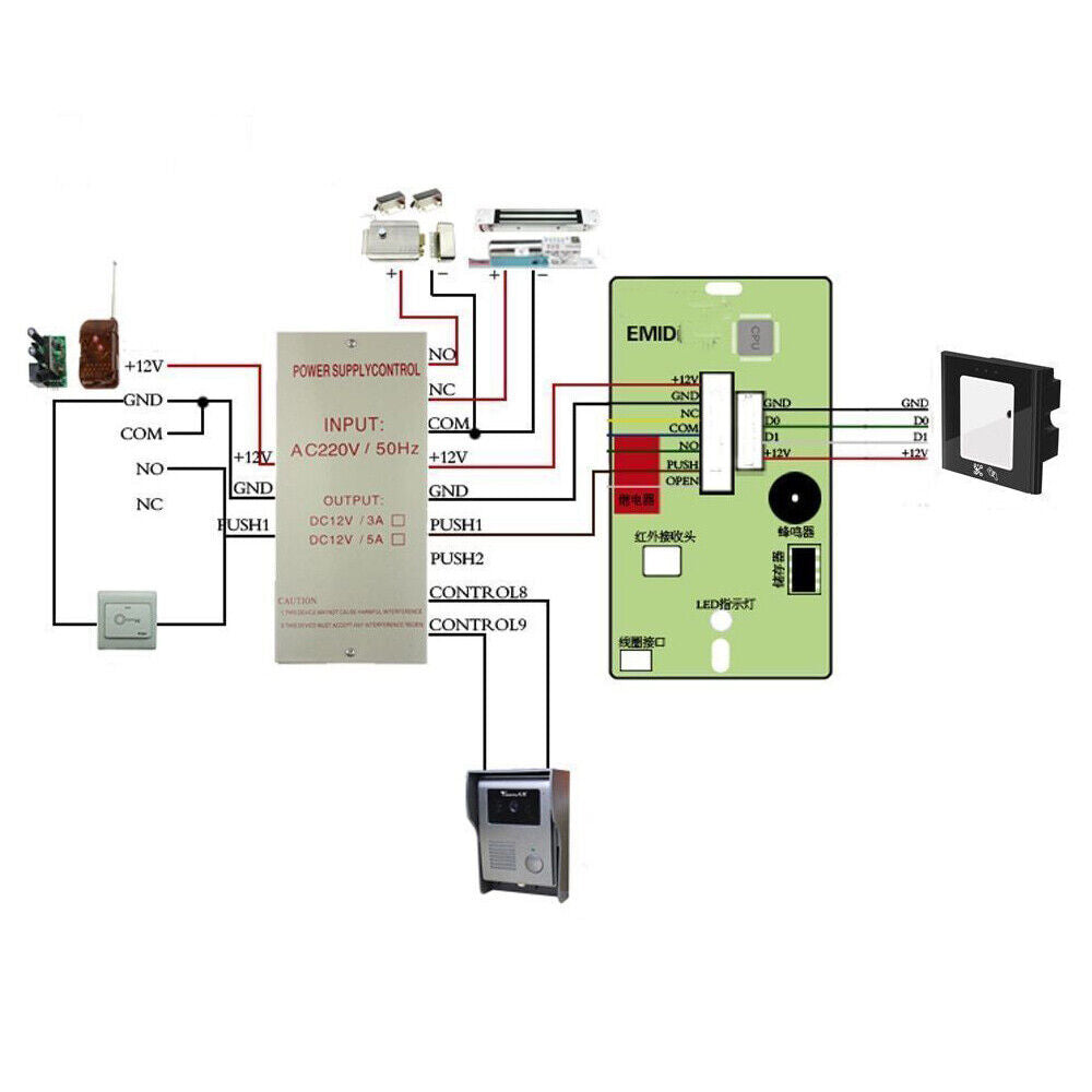 QR Code,RFID Reader,USB,125khz,Wiegand,