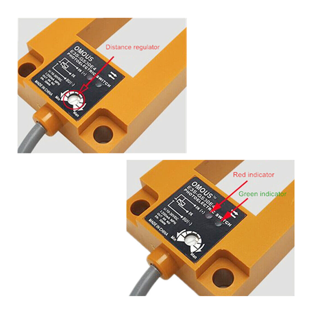 Infrared Induction Photoelectric Switch , Mirror Reflection Photoelectric Sensor