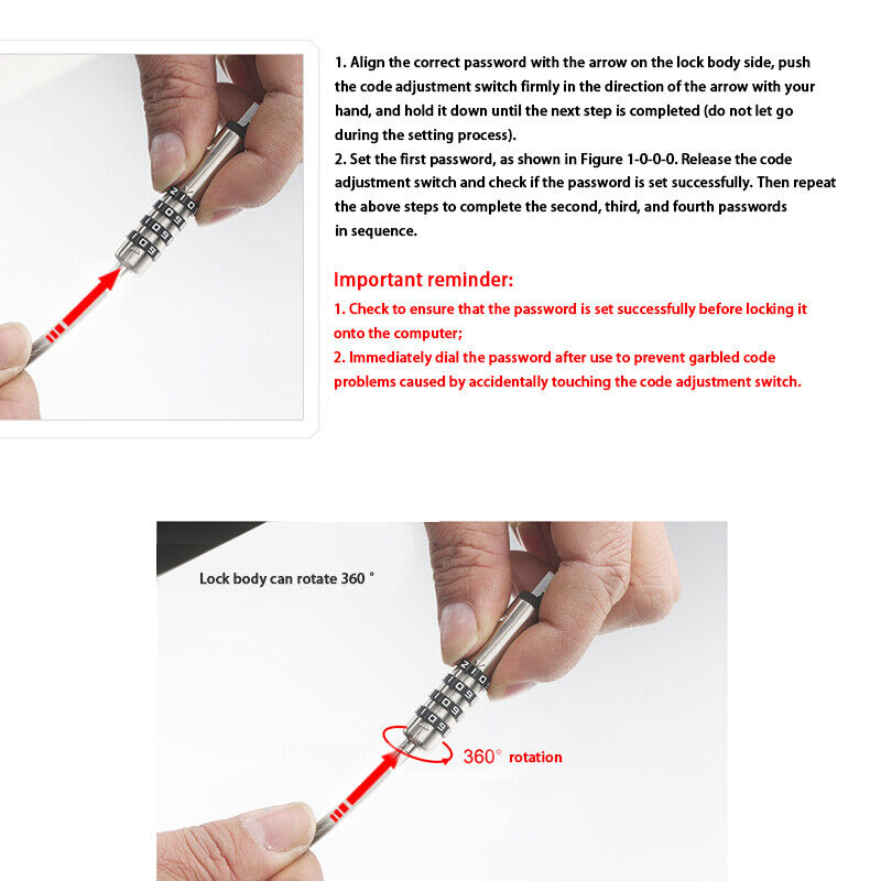 Multi Key Laptop Lock,Laptop Lock,Anti-Theft Llock