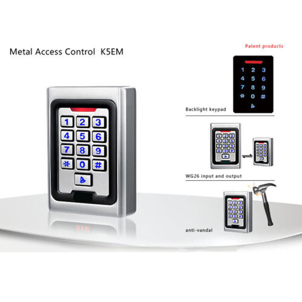 2K user ,Metal Case, Standalone Access Controll ,Waterproof