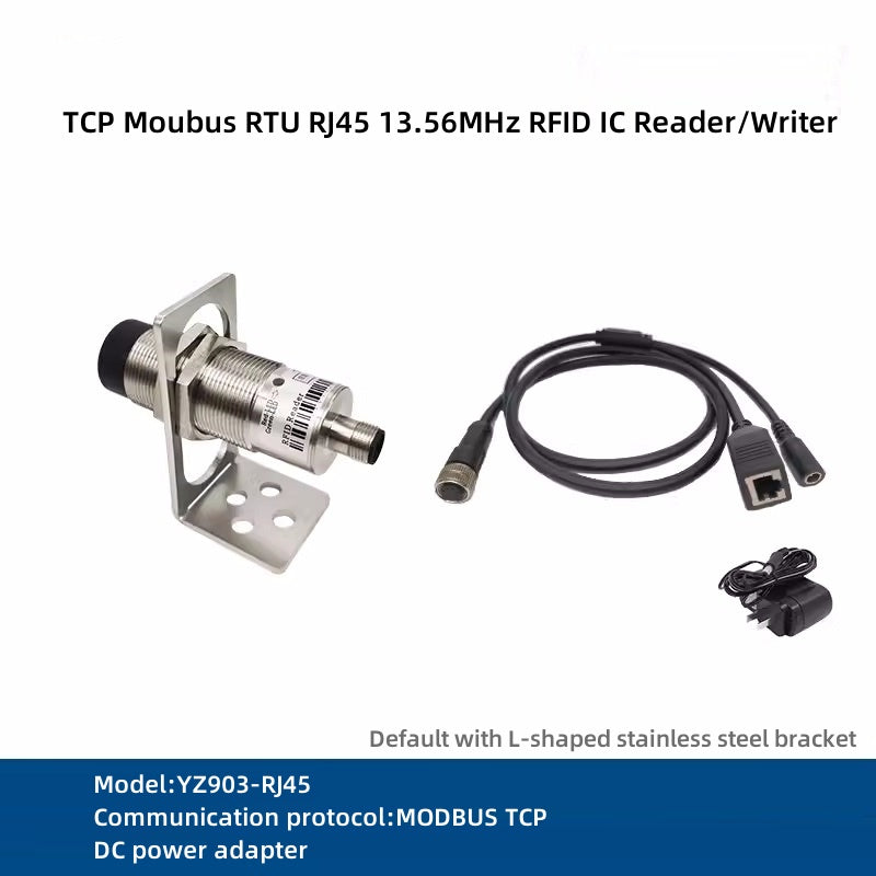 Industrial HF 13.56MHz RFID reader and writer/ Modbus workstation reader/POE carrier body reader