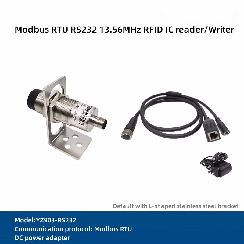 Industrial HF 13.56MHz RFID reader and writer/ Modbus workstation reader/POE carrier body reader