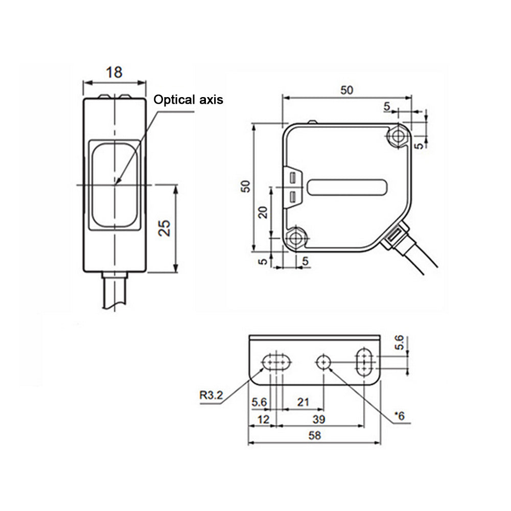 12-24V AC/DC Infrared Radiation Sensor /Photoelectric Switch