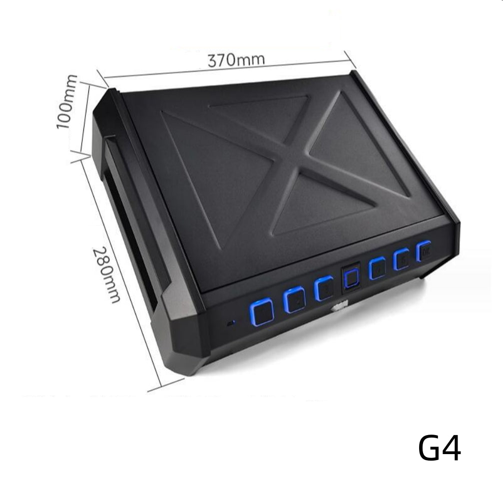 Household portable car gun box/safe/fingerprint password small mini safe/pistol box/Safe Deposit Box