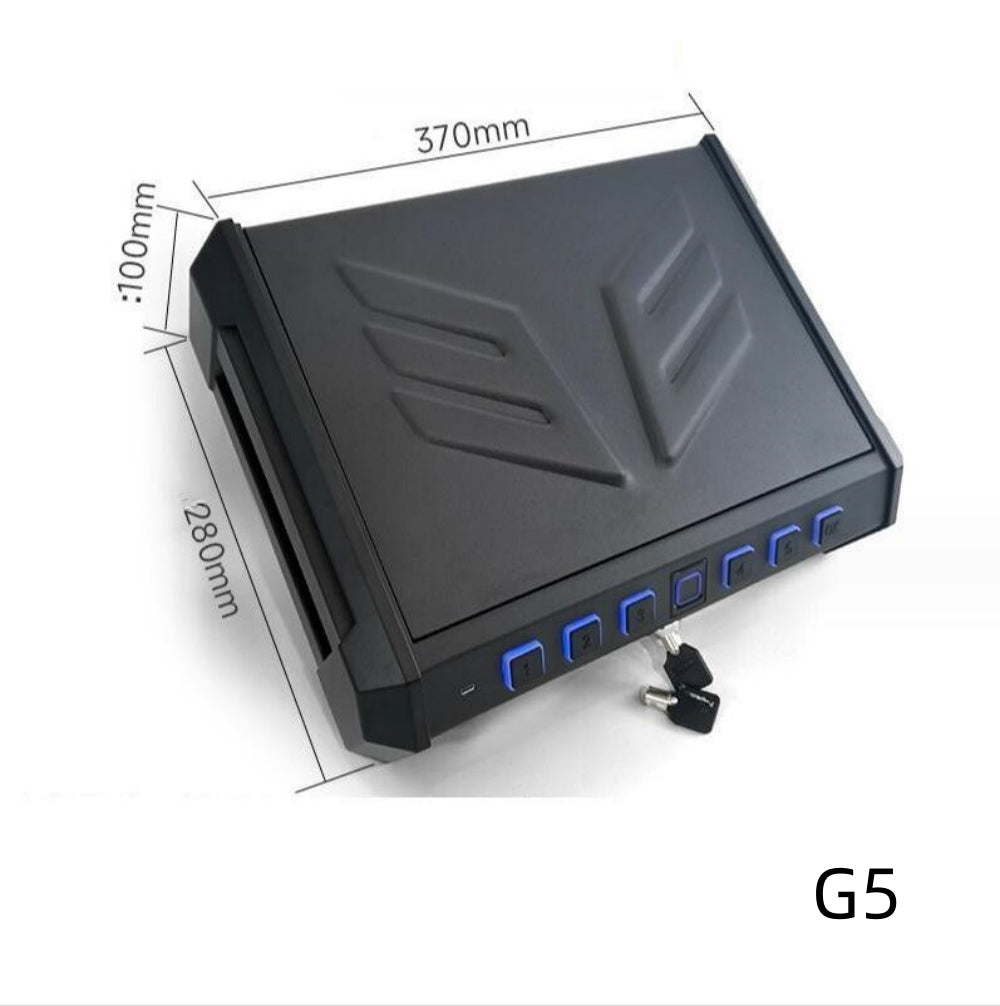 Household portable car gun box/safe/fingerprint password small mini safe/pistol box/Safe Deposit Box