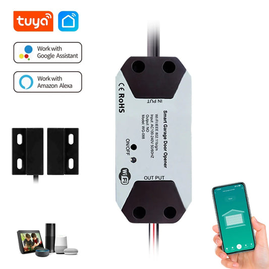 Tuya Garage Door Controller Door Opener with Alexa google home Voice Control App