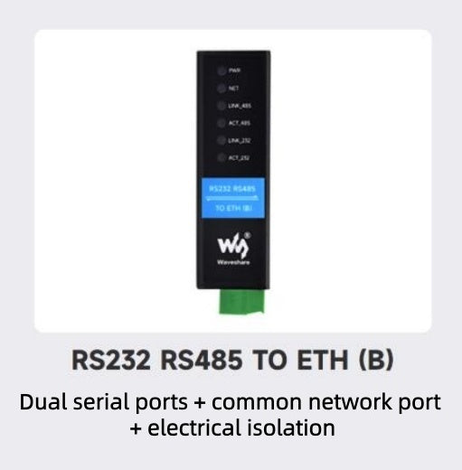 Serial server RS232 RS485 to Ethernet module PoE port powered Modbus gateway