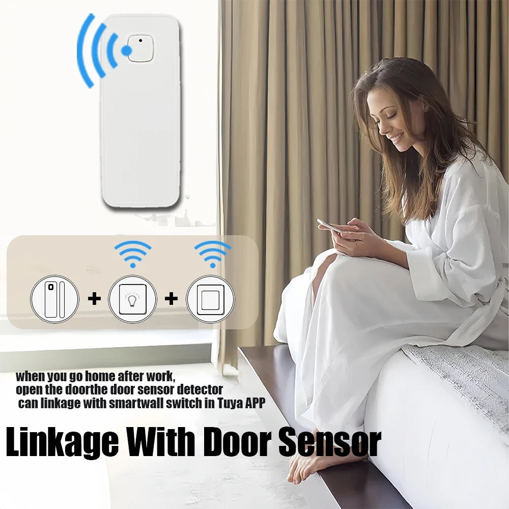 Tuya Wifi Door Window Sensor Smart Home Security Alarm Detector Alexa Google-9