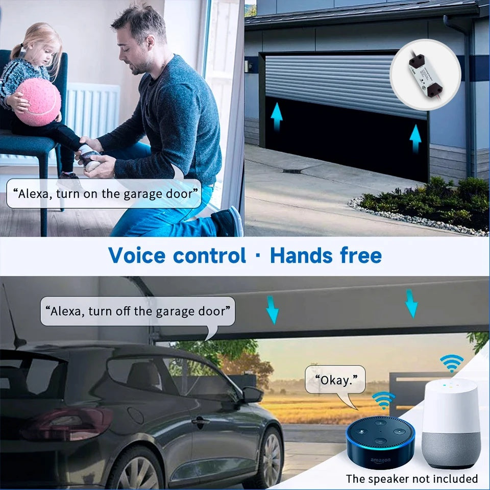 Tuya Garage Door Controller Door Opener with Alexa google home Voice Control App