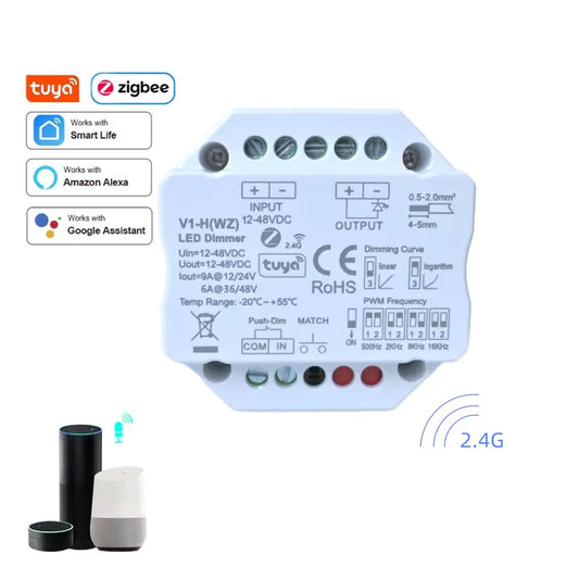 Tuya Smart ZigBee RF 2.4G LED Dimmer Controller Alexa/Google Voice Control