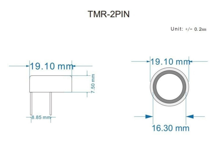 10pcs DS1990A iButton DS9092 Zinc Alloy Probe Reader Socket-TMR-C-2PIN