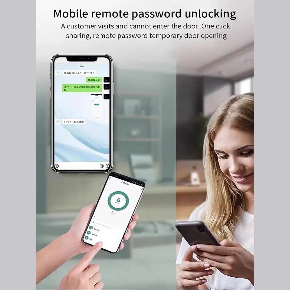 Tuya Visual Intercom Metal Fingerprint Keypad 125KHz EM Standalone Access Control