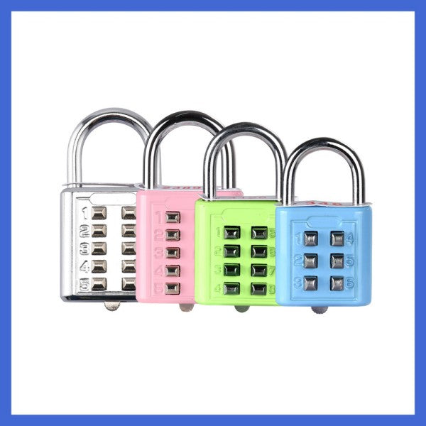 Color Zinc Alloy Mechanical Password Padlock Combination Pad Lock