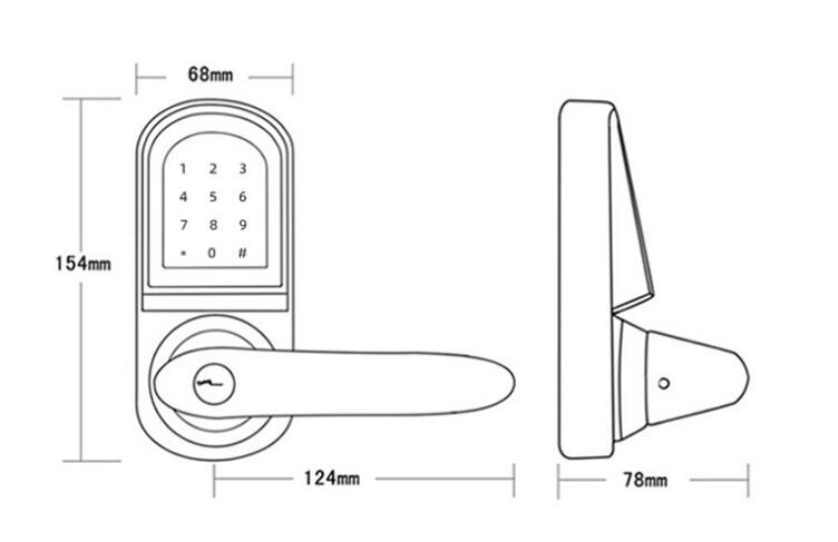 Electronic intelligent fingerprint lock,household semi-automatic password lock,APP