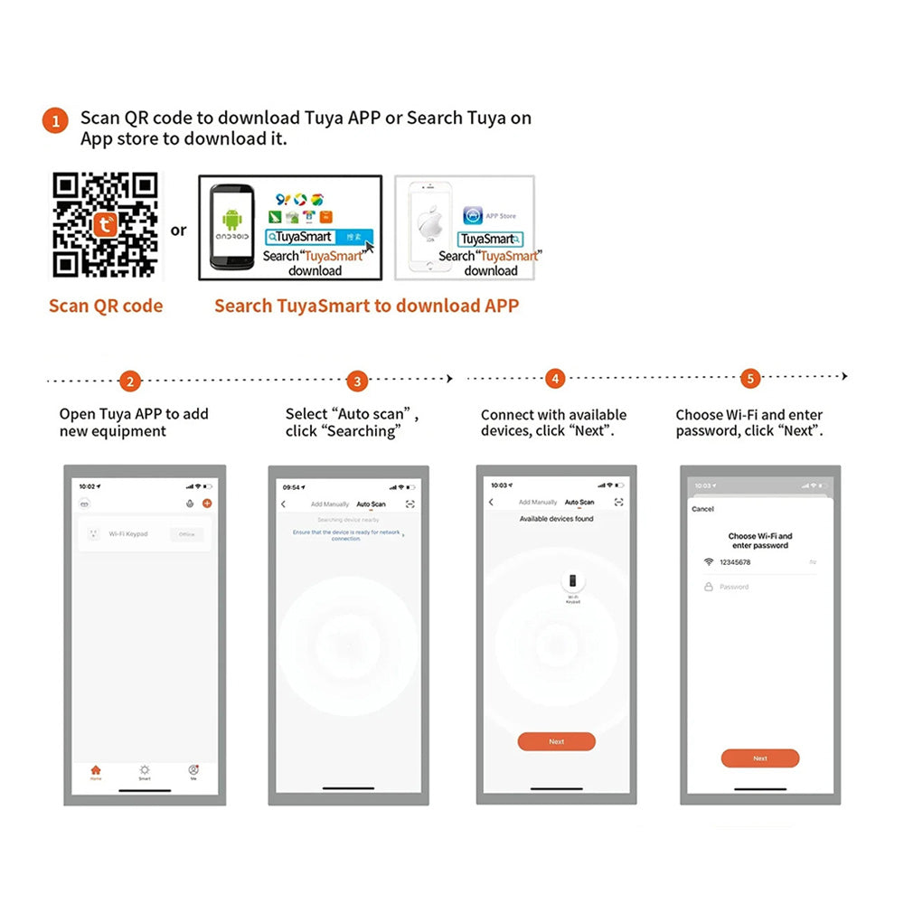Waterproof Tuya LCD Fingerprint Keypad 125KHz EM/ID Standalen Access Control