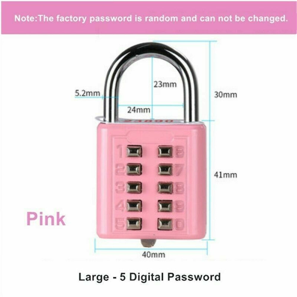 Color ，Zinc Alloy ，Mechanical ，Password Padlock ，Combination Pad Lock