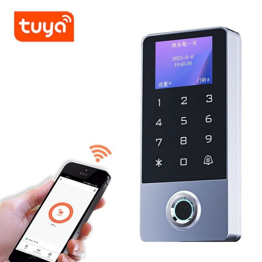 Waterproof Tuya LCD Fingerprint Keypad 125KHz EM/ID Standalen Access Control