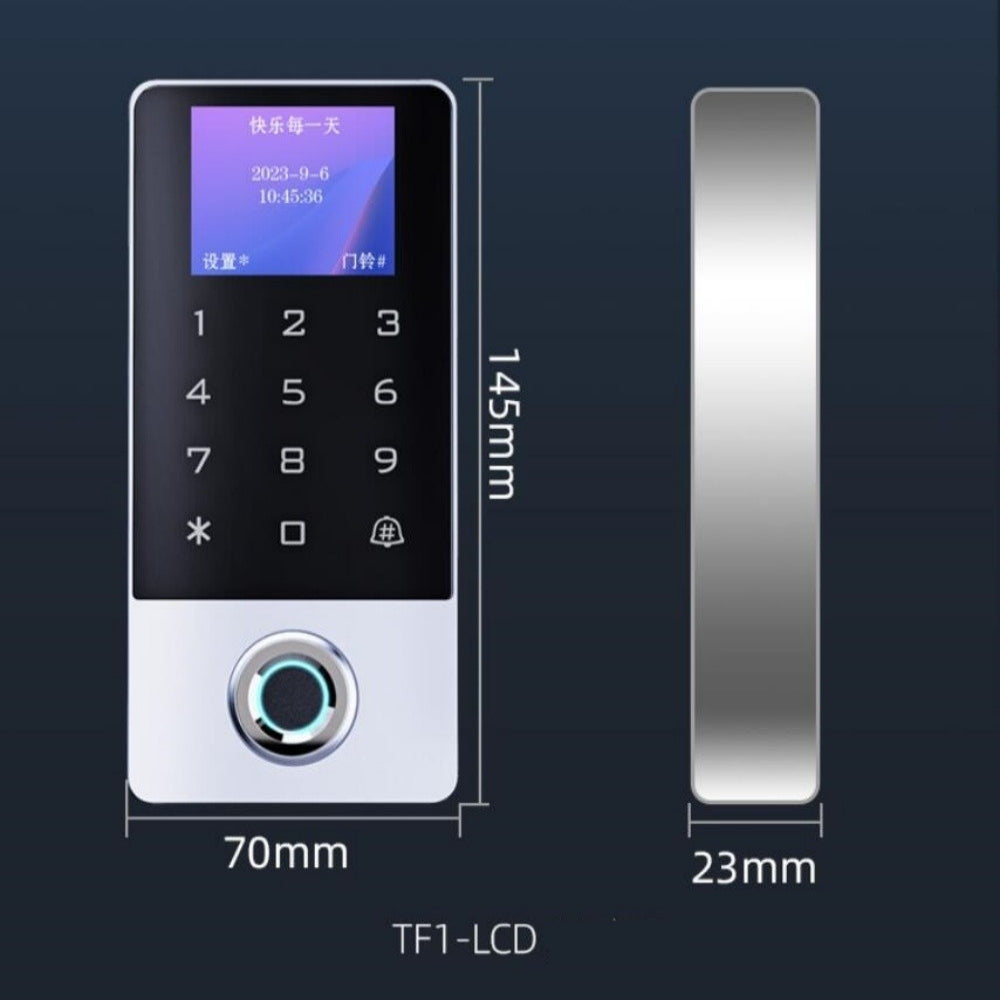 Waterproof Tuya LCD Fingerprint Keypad 125KHz EM/ID Standalen Access Control