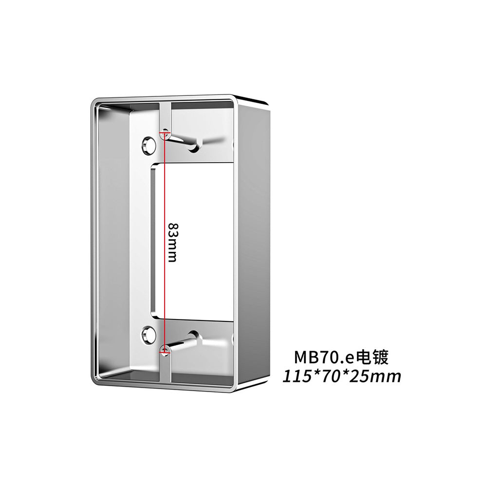 Aluminum Alloy Universal Switch Bottom Box/Access Control Switch Base