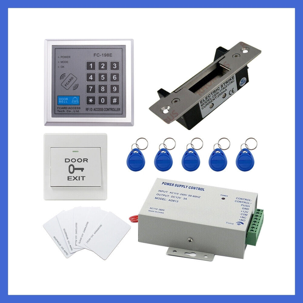 Access Control System ，Blot Electronic Lock，Power Supply，Exit Button，EM Card