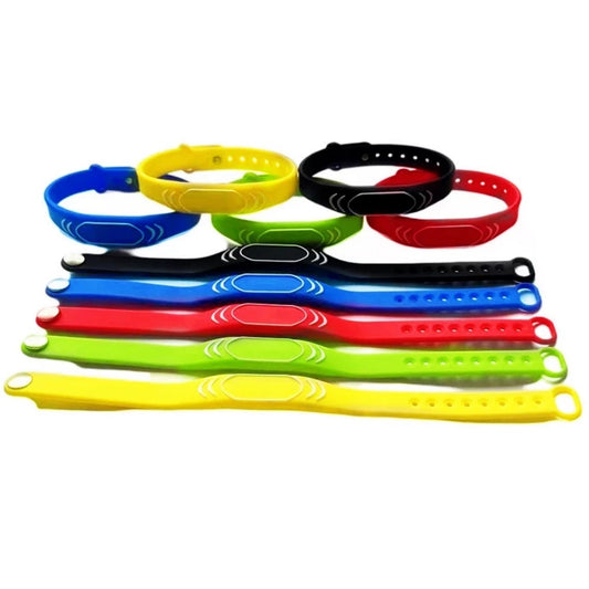 RFID 125KHz EM4100 ID Color Waterproof Silicone Wristband Bracelet Tag(50/100pcs)