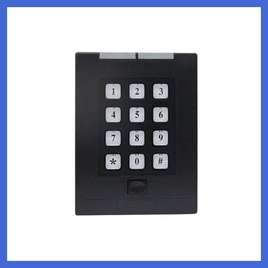EM4100 ，125Khz ，keypad ，wiegand26/34， dual Led， blue backlight， 12V， RF reader