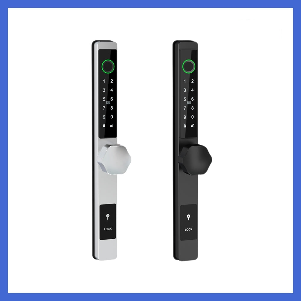 Insulating aluminum alloy Biometric Fingerprint Door Lock + Digits Pad ...