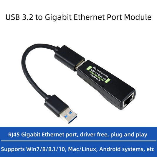 USB 3.2 Gen1 TO Gigabit Ethernet Converter, Driver-Free