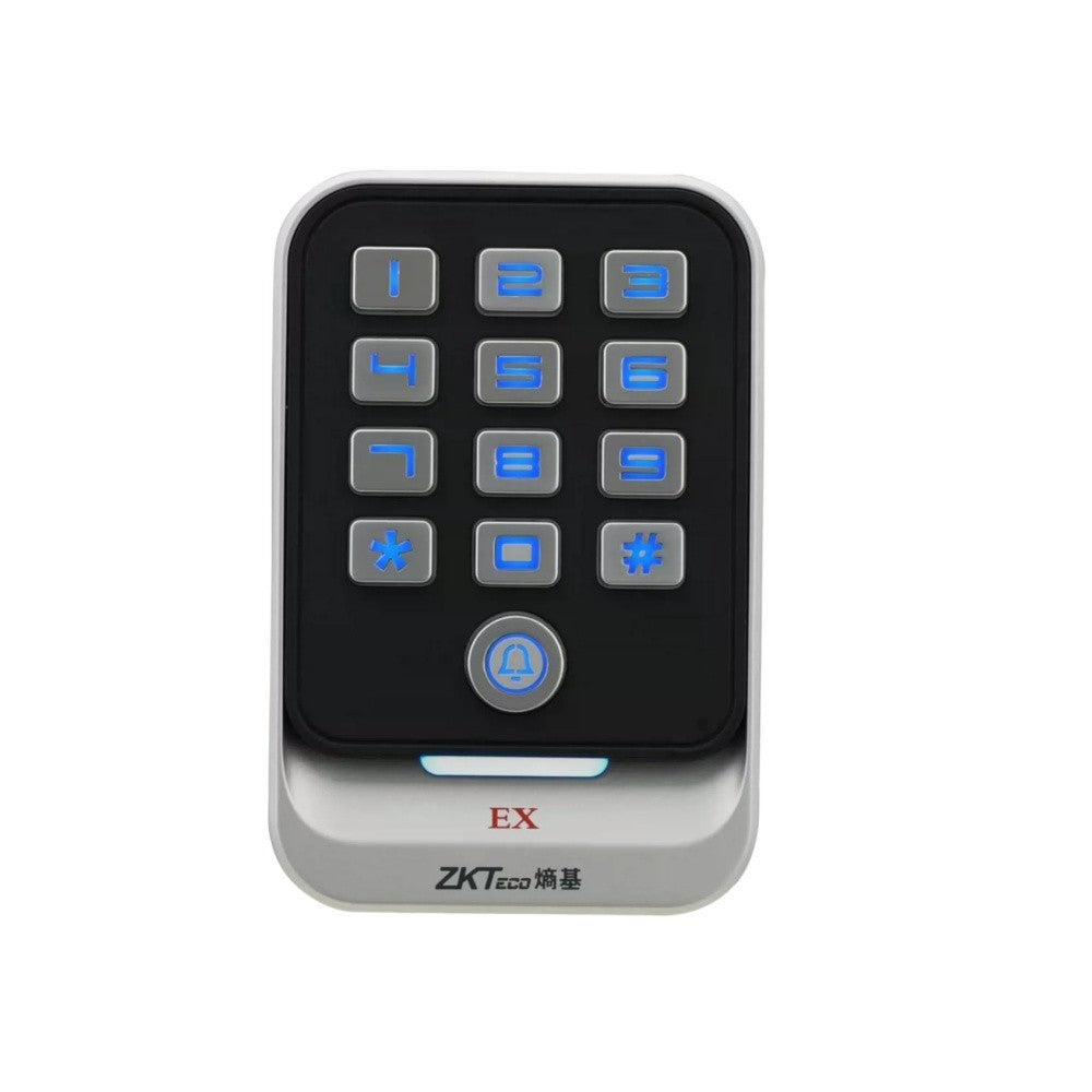 Metal Framed Tempered Glass Keypad Explosion-proof ID/IC RFID Access Card Reader