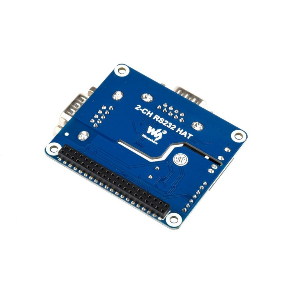 2-Channel Isolated RS232 Expansion HAT for Raspberry Pi, SC16IS752+SP3232 Solution, with Multi Onboard Protection Circuits