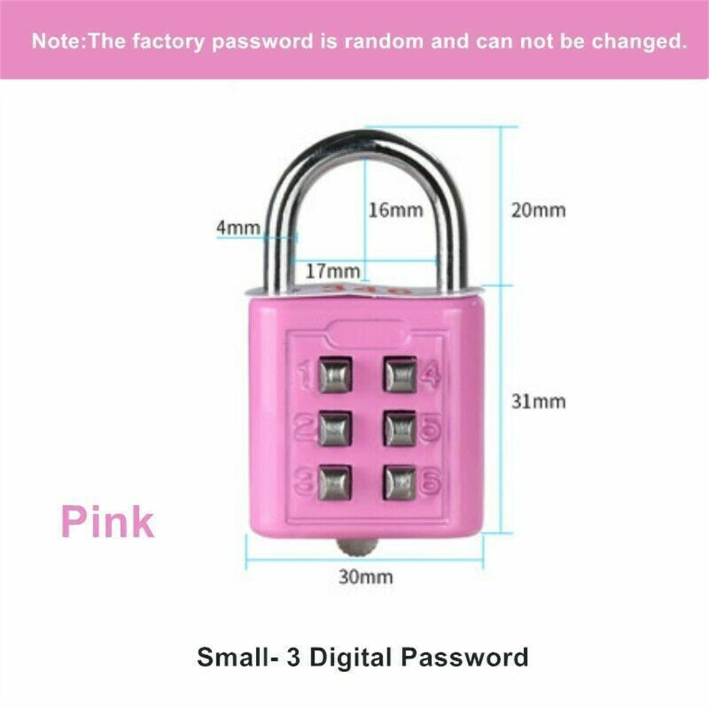 Color ，Zinc Alloy ，Mechanical ，Password Padlock ，Combination Pad Lock