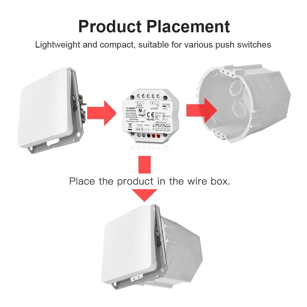 Tuya Smart ZigBee RF 2.4G LED Dimmer Controller Alexa/Google Voice Control