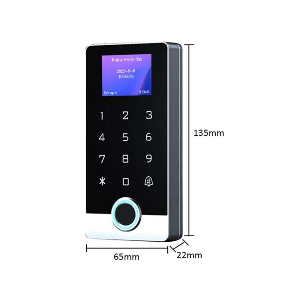 Waterproof Tuya LCD Fingerprint Keypad 125KHz EM/ID Standalen Access Control
