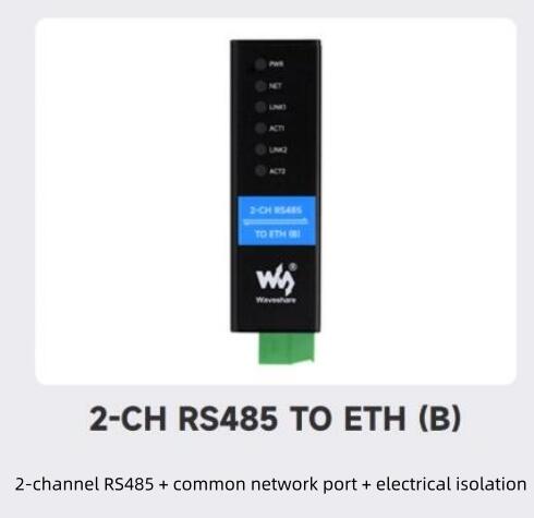 Industrial isolated RS485 dual serial port Module  RS485 to RJ45 Ethernet port/PoE port  Modbus gateway bidirectional transparent transmission