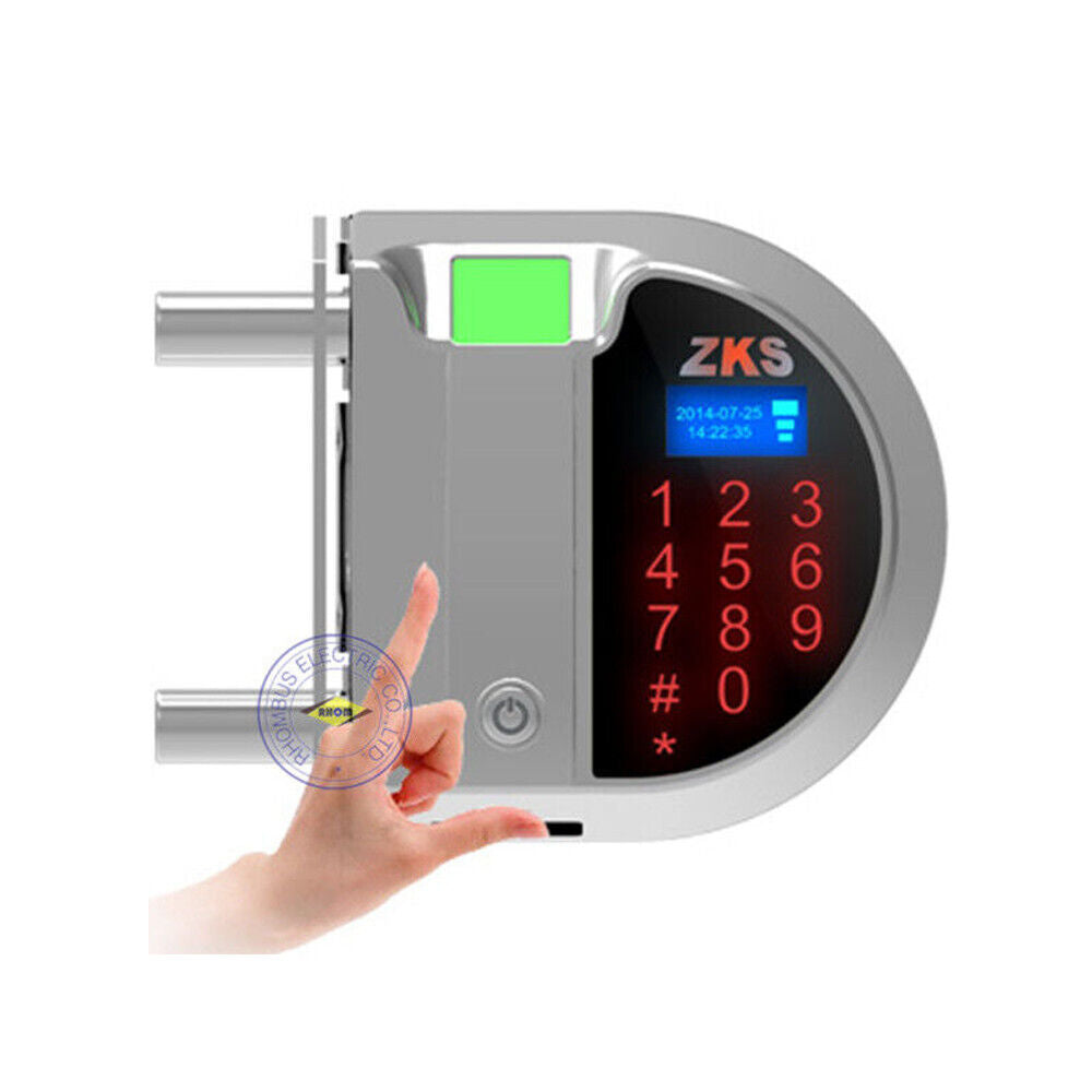 Open Hole ，Single open Fingerprint，password glass door lock for Access control