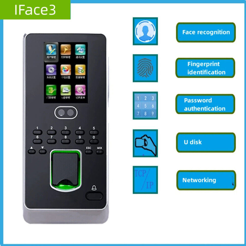 400 Face Capacity Facial ， Fingerprint Time Attendance Access Control