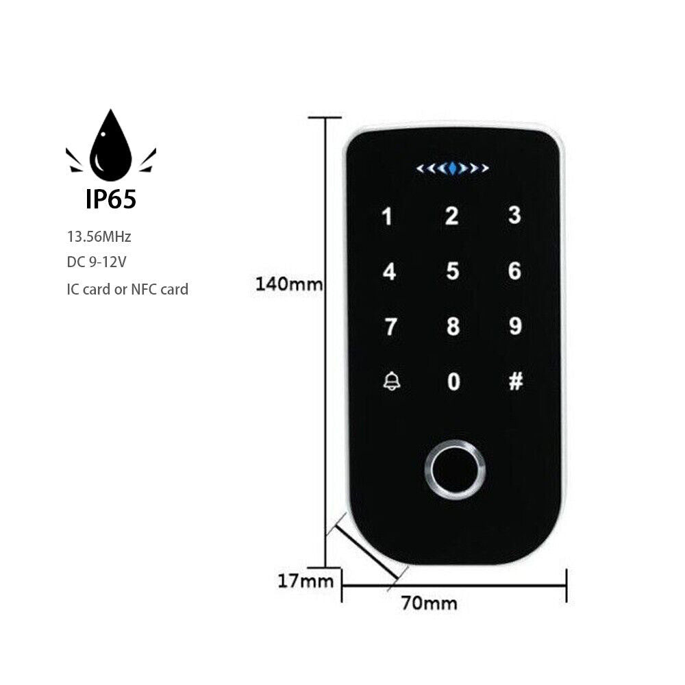 Fingerprint，13.56MHz ，IC/NFC， 1K USER， RFID ，Standalone Access Controller