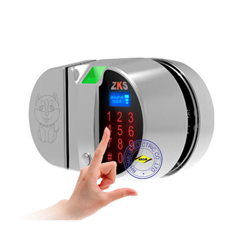 Open Hole ，Double open Fingerprint，password glass door lock for Access control