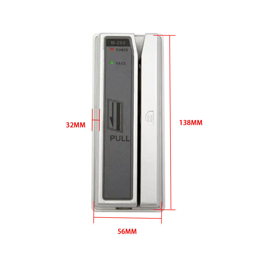 M-200 ATM self-service booth access control by magnetic strip credit debit card